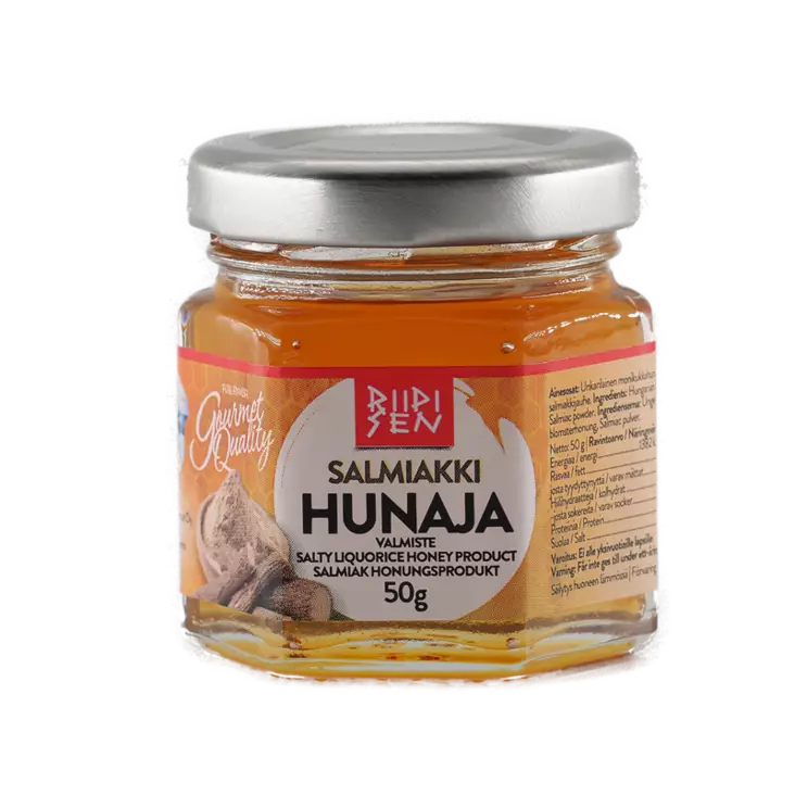 Riipisen Salmiakkihunajavalmiste 50g - Makuhunaja valmisteet - 6420616881413 - 1