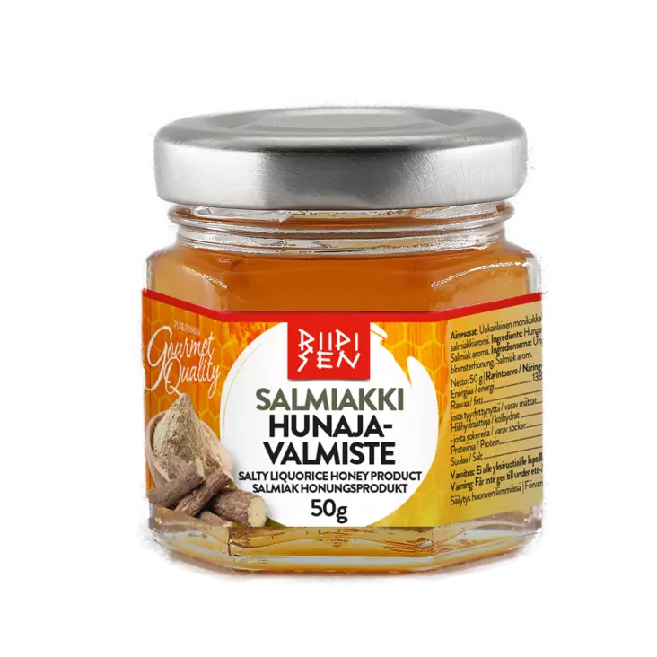 Riipisen Salmiakkihunajavalmiste 50g - Makuhunaja valmisteet - 6420616881413 - 1