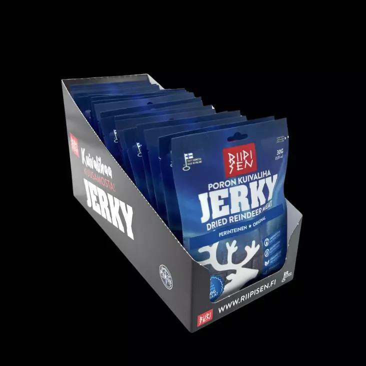 20pss Tukkupakkaus Riipisen Poron Kuivaliha Original - Kuivalihapaketit / Jerky Bundle - 200204 - 1