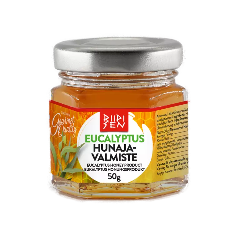 Riipisen Eucalyptushunajavalmiste 50g - Makuhunaja valmisteet - 6420616881444 - 1