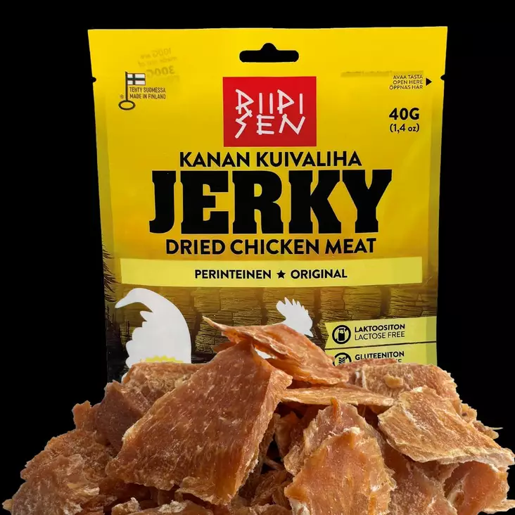 Riipisen Kanan Kuivaliha Original 40g - Kanan kuivalihat / Chicken Jerky - 6420616883424 - 1