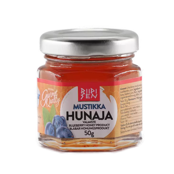 Riipisen Mustikkahunajavalmiste 50g - Makuhunaja valmisteet - 6420616881475 - 1