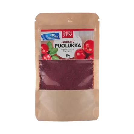 Jauhettu Puolukka 30g - Marjajauheet ja villiyrttijauheet - 6420616881727 - 1