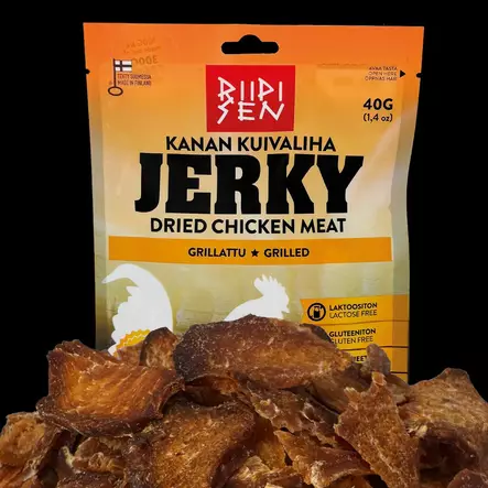 Riipisen Kanan Kuivaliha Grillattu 40g - Kanan kuivalihat / Chicken Jerky - 6420616883448 - 1